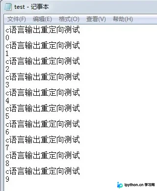 C/C++实现标准输出重定向到文件的方法详解