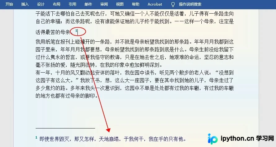 C#和VB.NET编程操作Word文档：插入与删除脚注