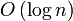 O\left( \log n \right)