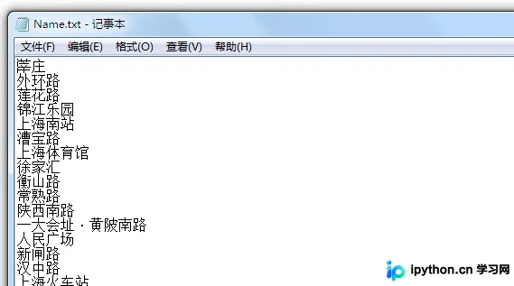 C++实现地铁站名汉字频率统计