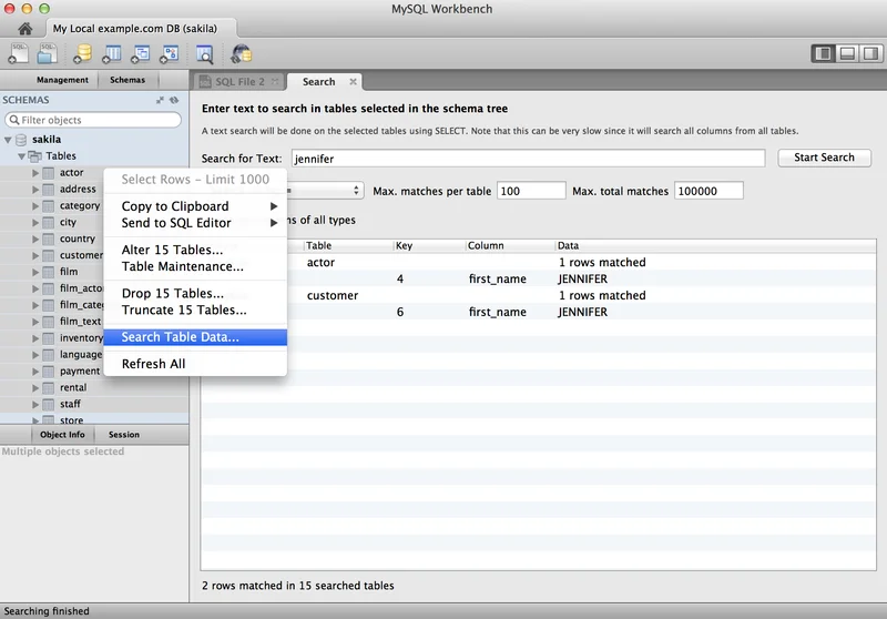 MySQL Workbench 界面截图 3