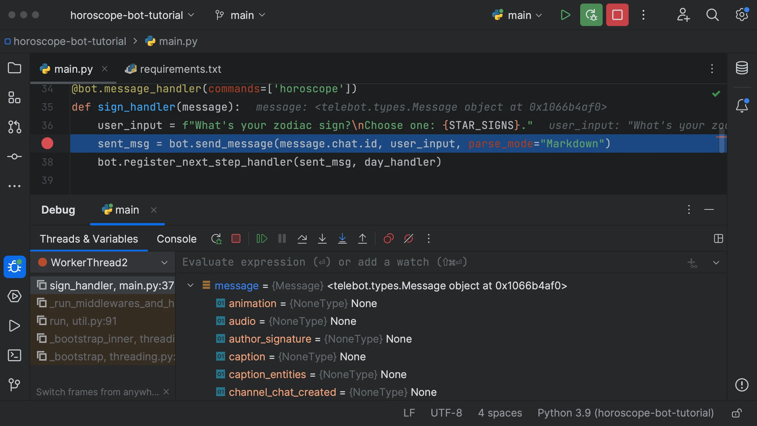 PyCharm Community 界面截图 2