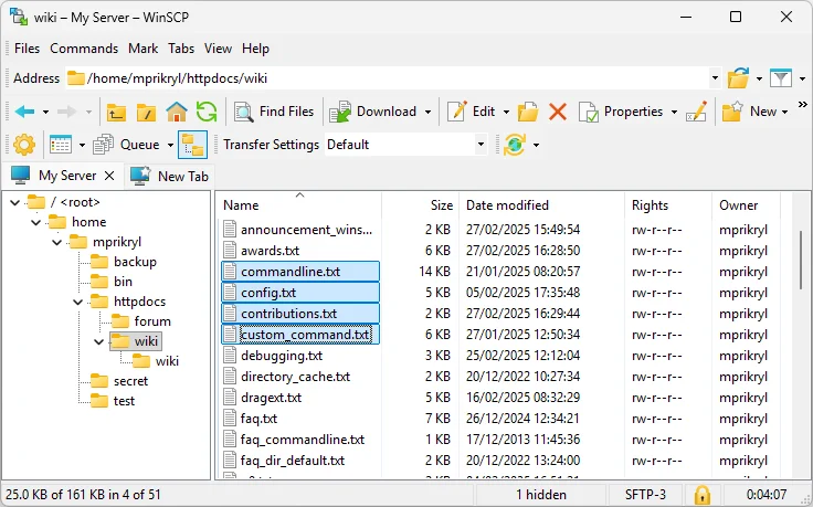 WinSCP 界面截图 3