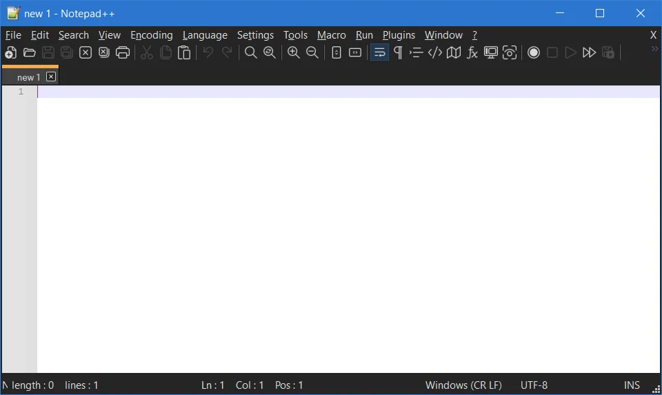 Notepad++ 界面截图 2