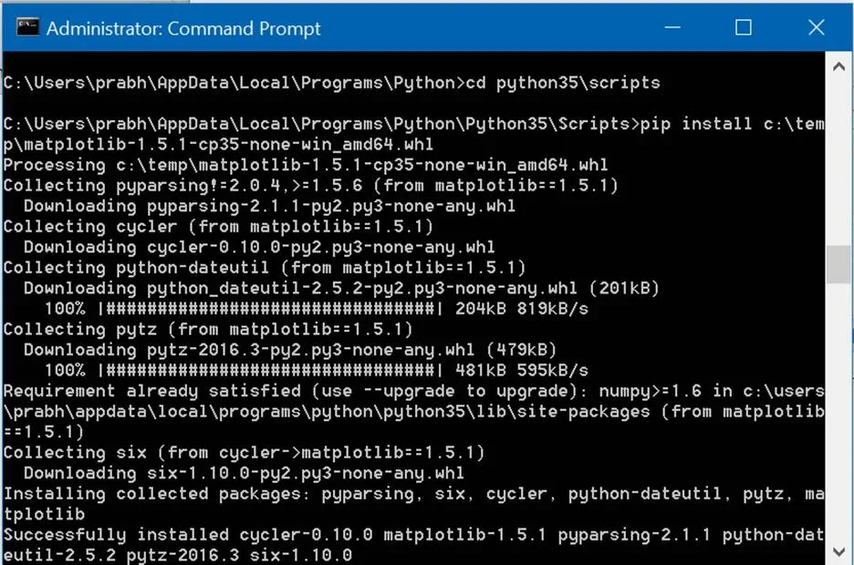 展示终端中执行python版本、pip版本、pip配置和安装测试命令的真实界面，体现排查下载慢问题的过程。