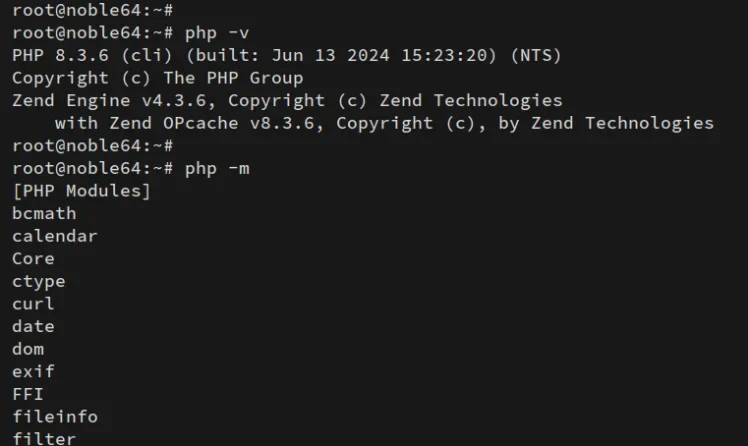 展示真实PHP开发环境终端、php -v与php -m输出、项目目录以及Web服务器和数据库服务运行状态,体现环境诊断过程。