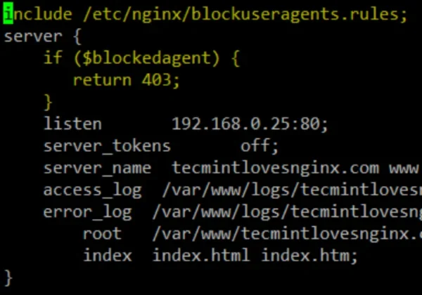 该节需要Nginx请求经过User-Agent识别并分流到正常访问与异常访问的真实配置界面或终端配图