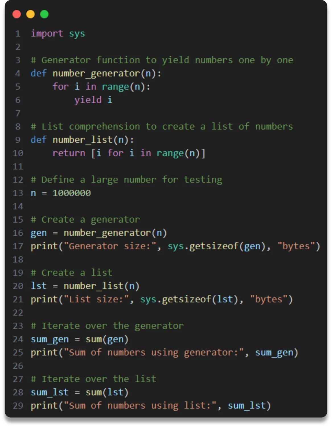 展示真实 Python 开发环境中的 memory-profiler 使用场景,突出被分析函数、@profile 装饰器、逐行内存占用和增量等核心概念。