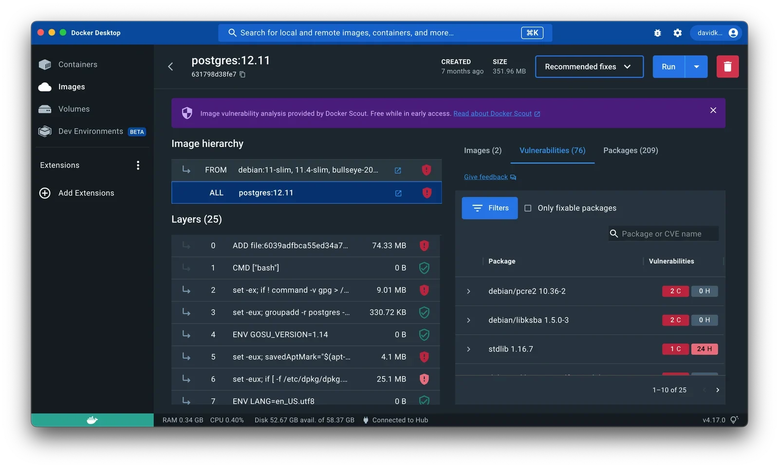 展示生产环境 Docker 镜像管理或容器运行监控的真实场景,体现安全、可维护性与镜像优化之间的平衡。