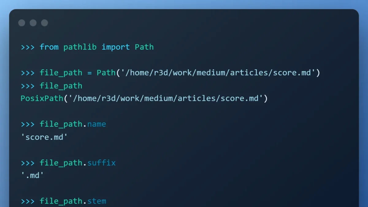 Python 路径处理指南：pathlib常见操作与避坑