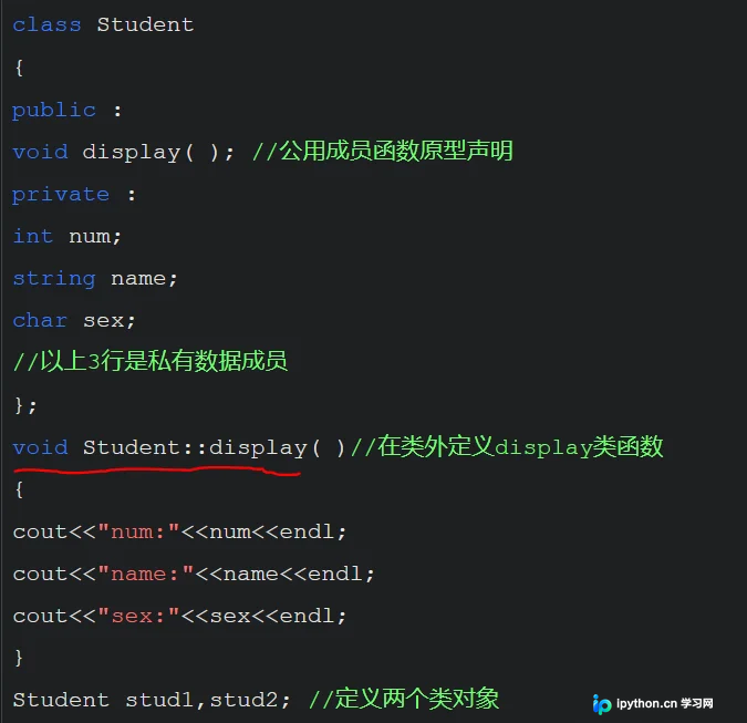 C++类成员函数与内联函数详解及代码示例