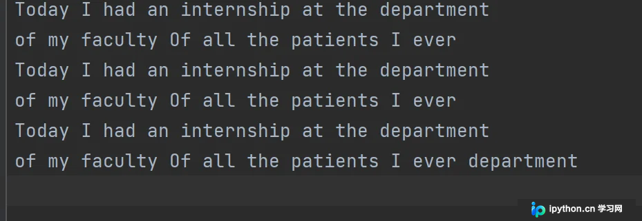 用于Python词频统计的原始文本文件示例