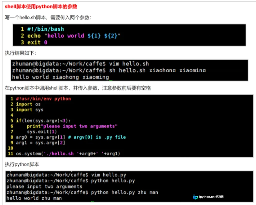 Python subprocess模块调用Shell脚本的典型执行结果示意