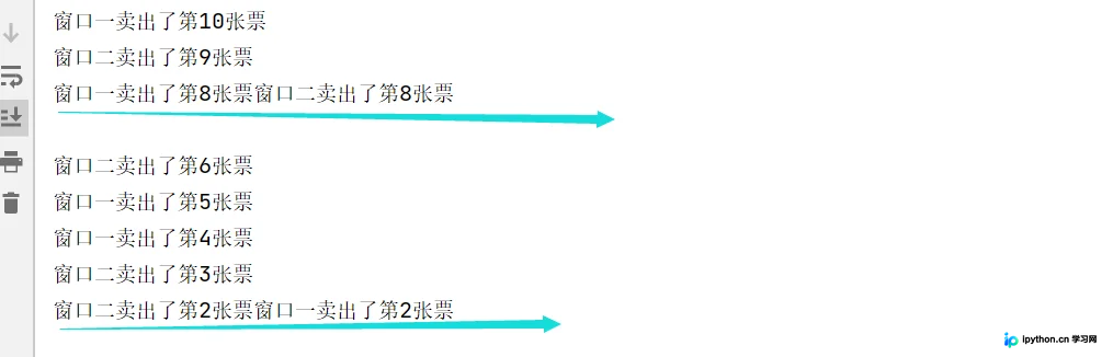 多线程无锁并发导致的超售逻辑示意图