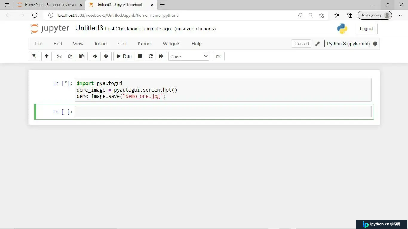 使用PyAutoGUI默认screenshot生成的截图效果演示