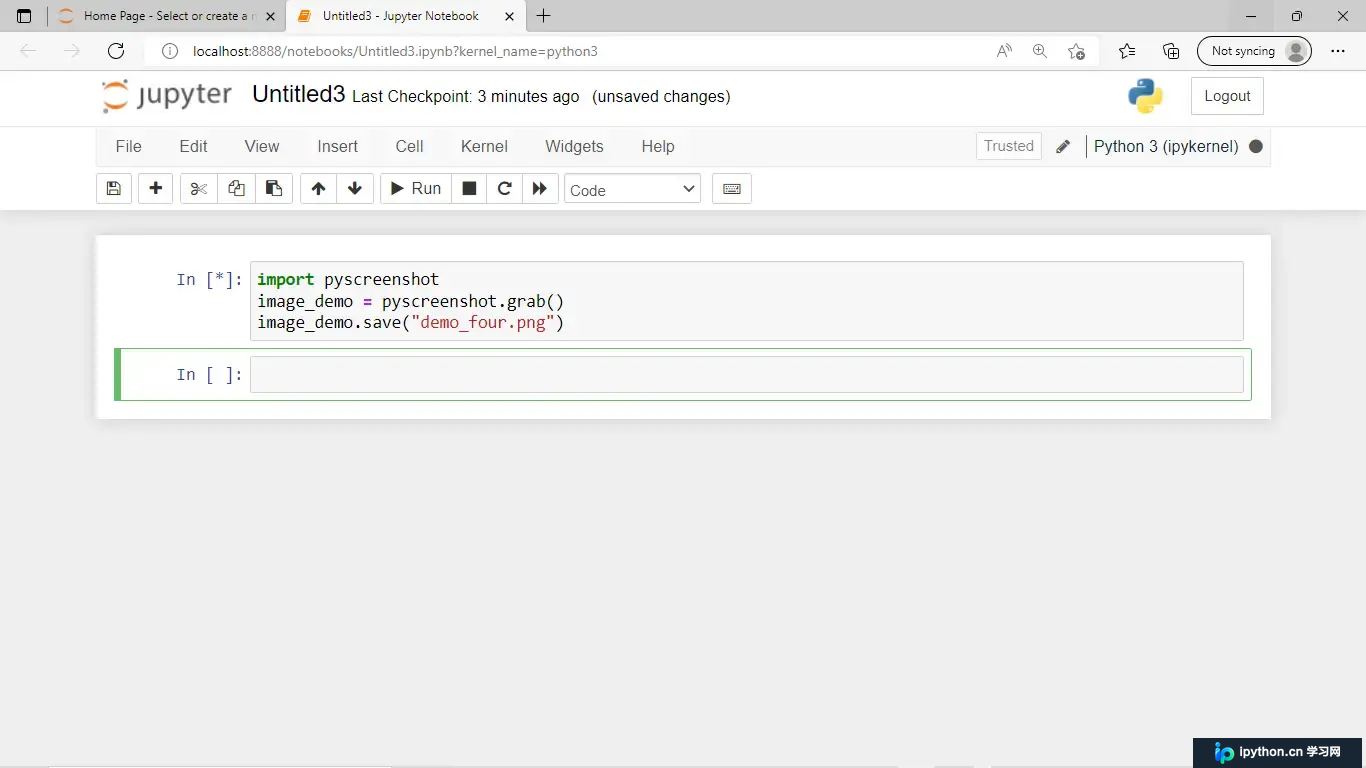 历史模块pyscreenshot全屏抓取残留输出